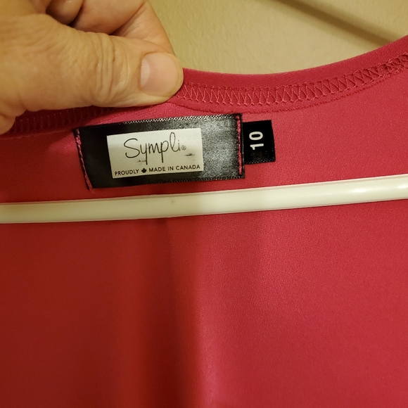 Sympli fuschia asymmetrical hidden pocket vest - Picture 3 of 9